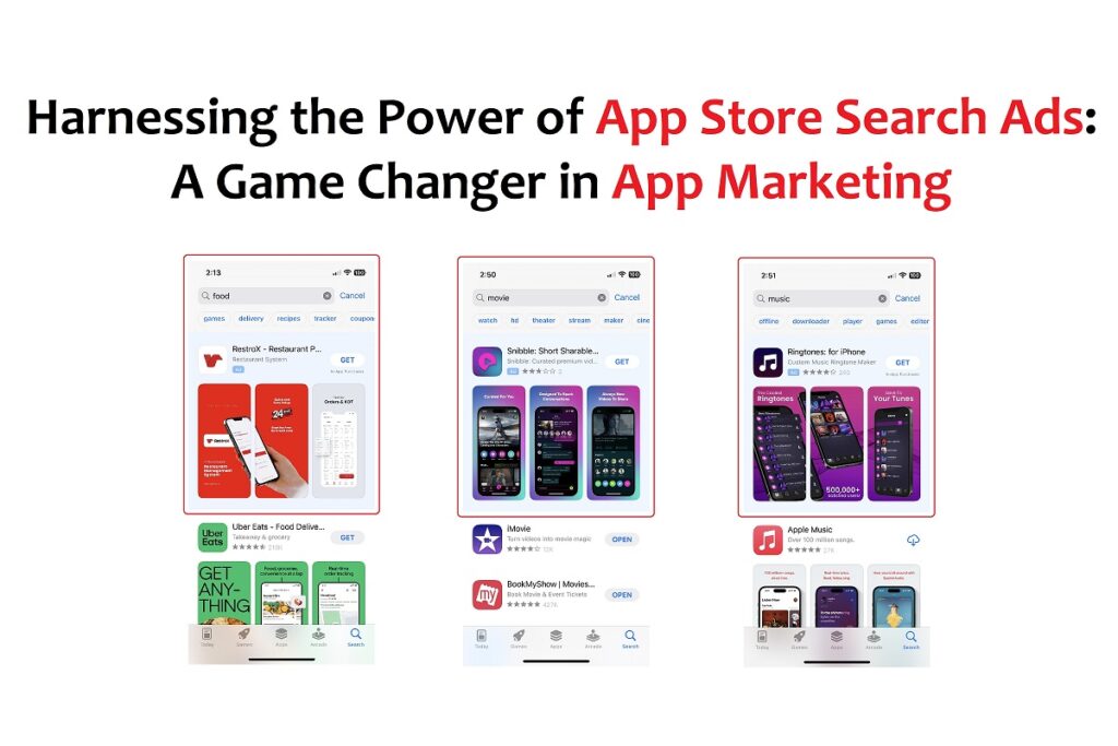 An illustration showcasing the impact of App Store Search Ads on app marketing success.